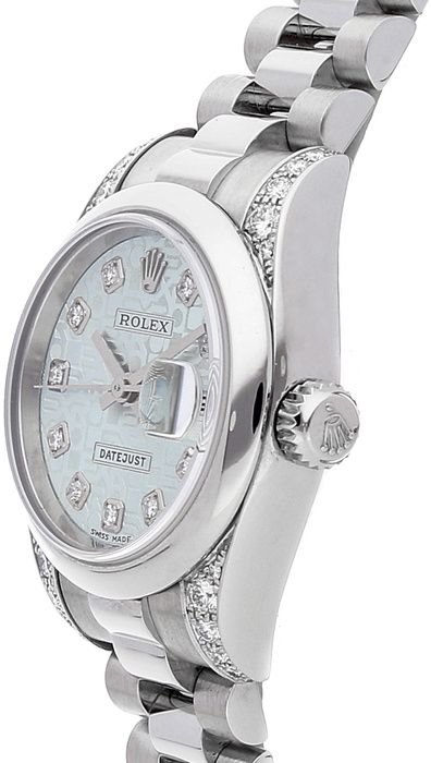 Rolex Datejust 179296 26MM Bracciale automatico da donna in platino